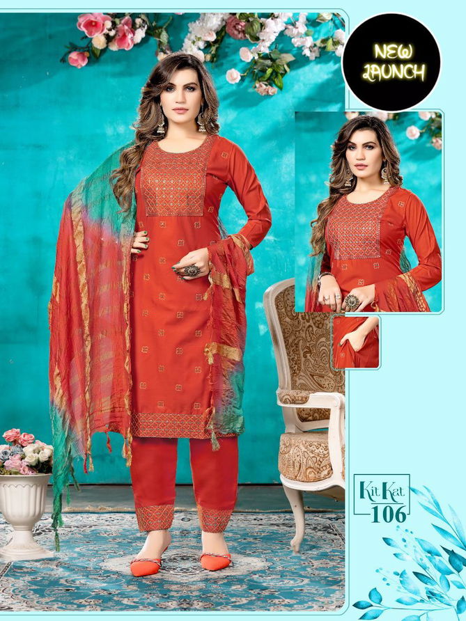 Beauty Fashion Kit Kat 1 Festive Wear Kurti Pant And Dupatta
